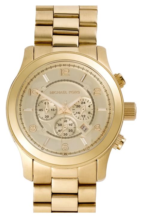 michael kors silver and gold runway watch|macy's Michael Kors.